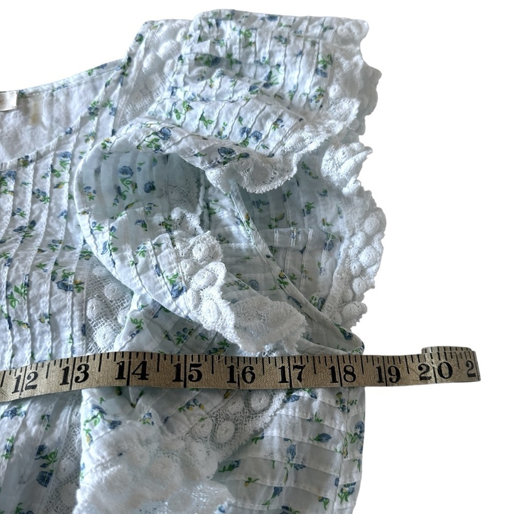 LoveShackFancy Roberta Floral Mini Dress Blue
Lace Ruffle Size L - Picture 11 of 16